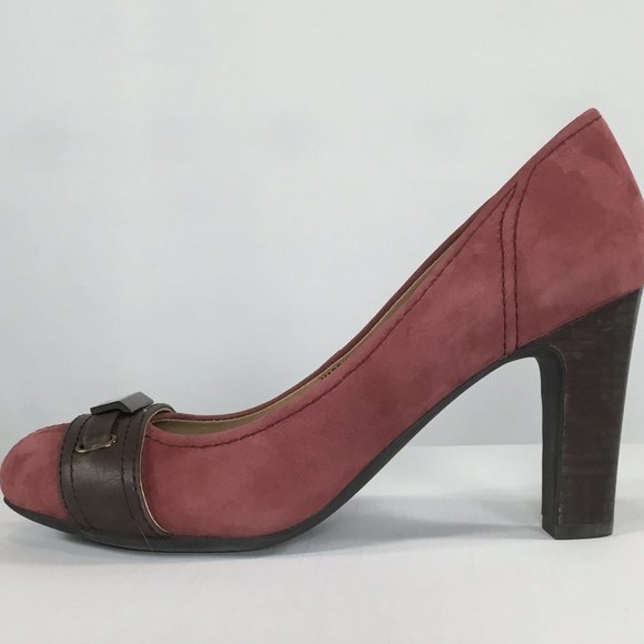 Geox Rose Suede Heels - Picture 1 of 6